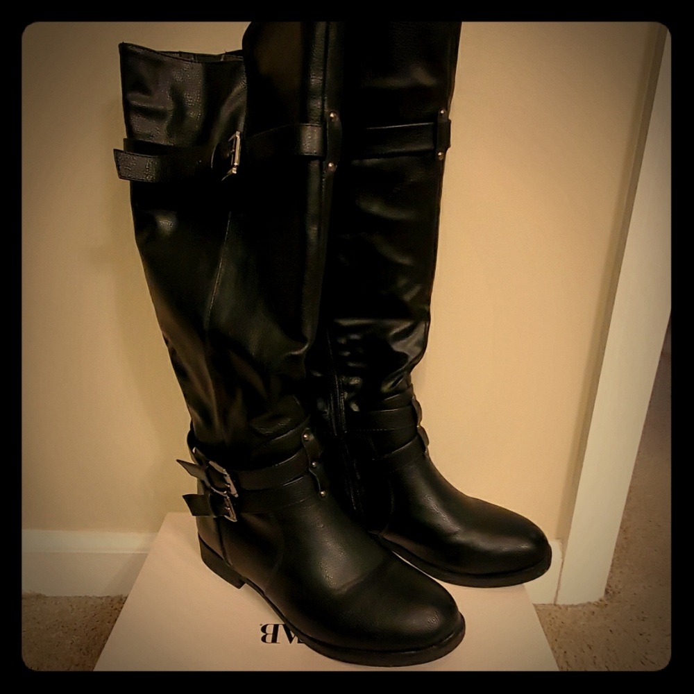 Womens tall wide calf boots